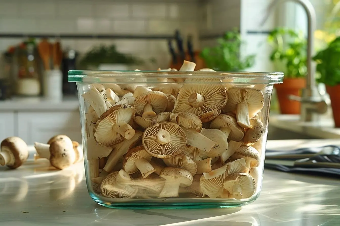 Comment bien conserver des champignons frais épluchés