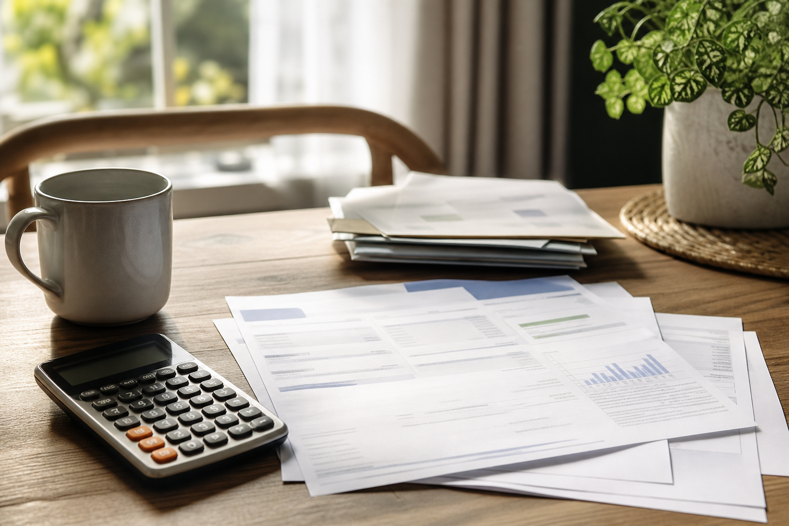 Facture d’électricité posée à côté d’une calculatrice, symbole d’une hausse inexpliquée à décortiquer